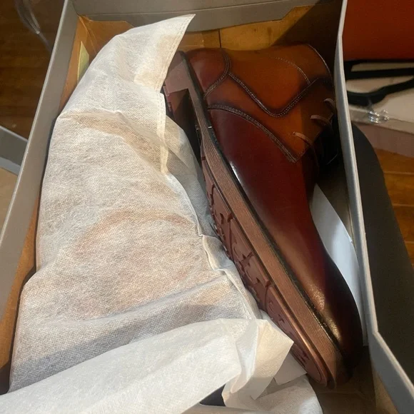 NIB STACY ADAMSMen's Kyron Plain Toe Lace Up Chukka Boots size 15
